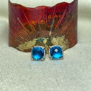 David Yurman Blue Topaz Chatelaine Earrings